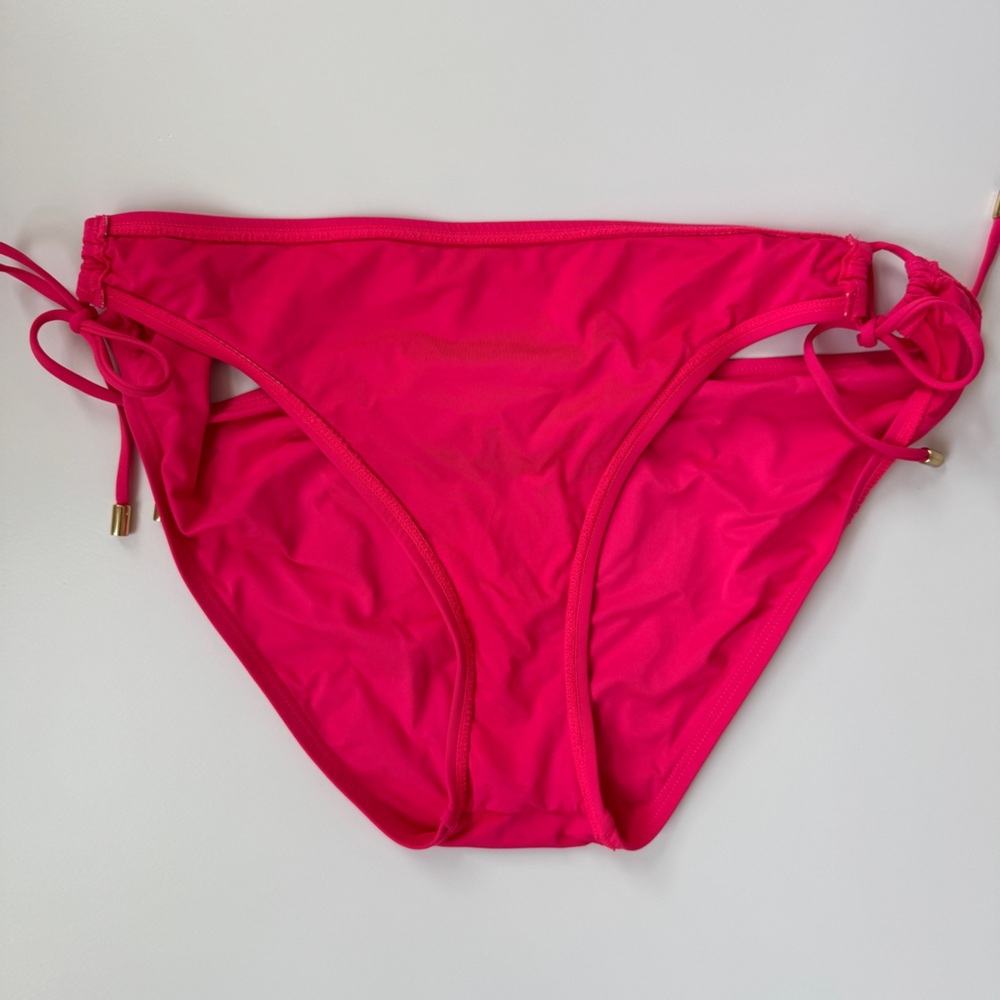La Blanca Pink Island Goddess Loop Side Tie Hipster Swim Bottom Women's Size 14 - Picture 8 of 8
